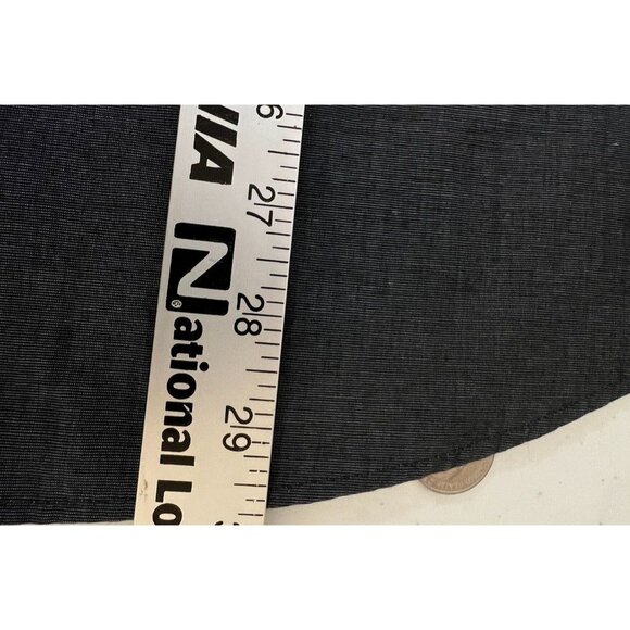 Van Heusen Mens Short Sleeve Button-Up Shirt L/G Gray Cotton/Polyester - Picture 6 of 6